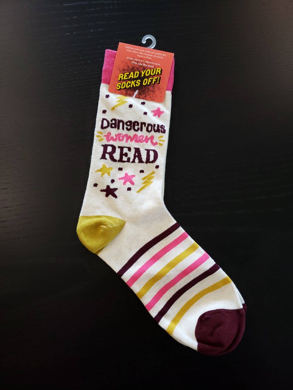 Gibbs Smith - Wholesale Socks - Women's - Dangerous Women Read Socks Prepack (6)1