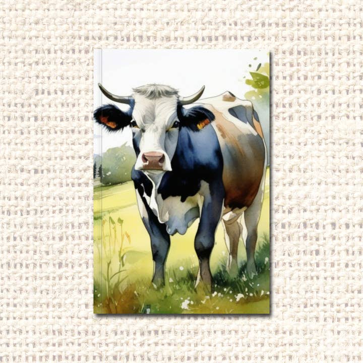 Cow Lined Journal for wholesale by Gilded Iris Designs, LLC