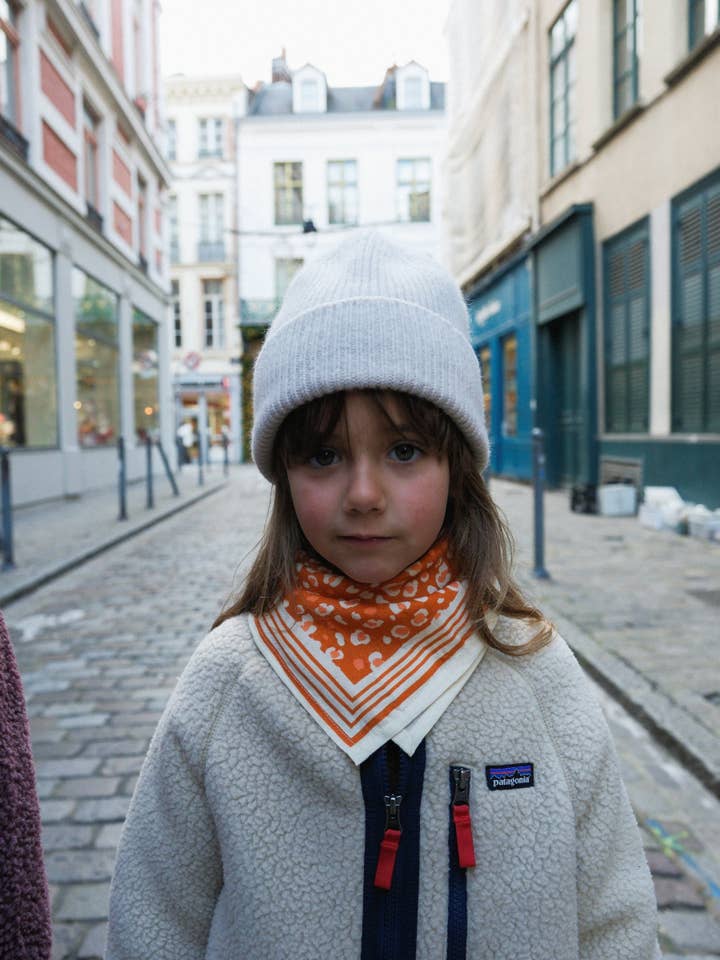 Foulard Bambino Graou Cammello per la vendita all'ingrosso da parte di Maison Augustin