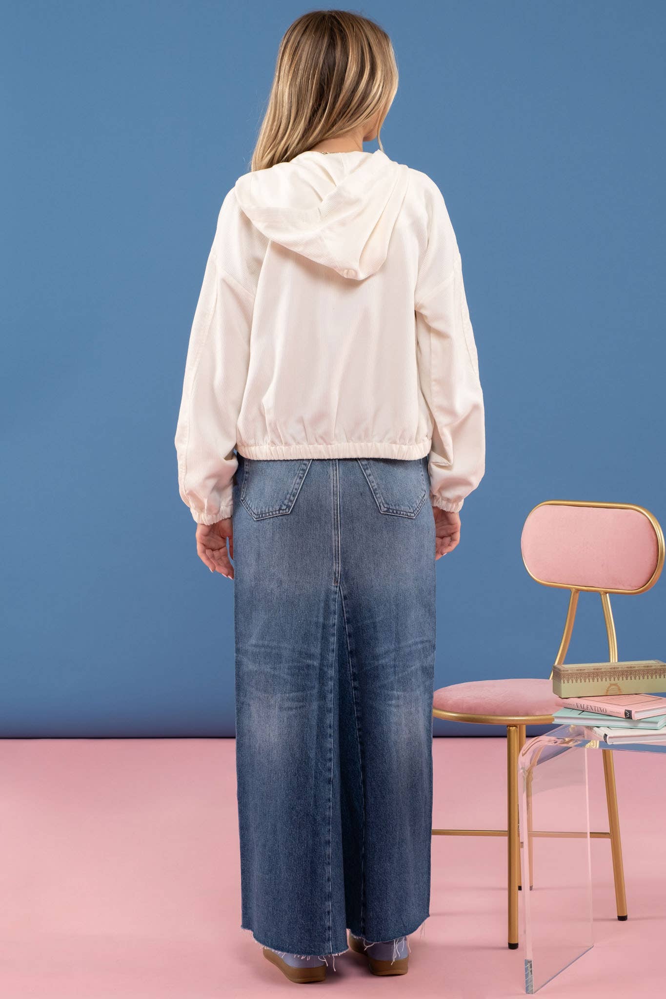 Blu Pepper – Blusão - Mulher por atacado – CASACO DE VELUDO COM ZÍPER19