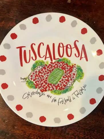 Tuscaloosa, AL Melamine Plates for wholesale by Happy By Rachel, LLC