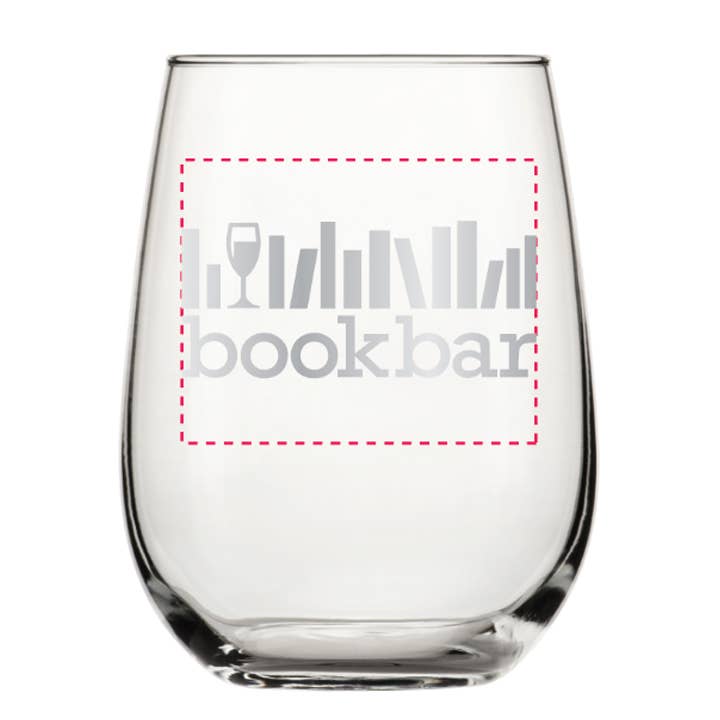 Counter Couture - Wholesale Wine Glass - Custom Stemless Wine Glasses - 1 Color Imprint - 48 pieces12