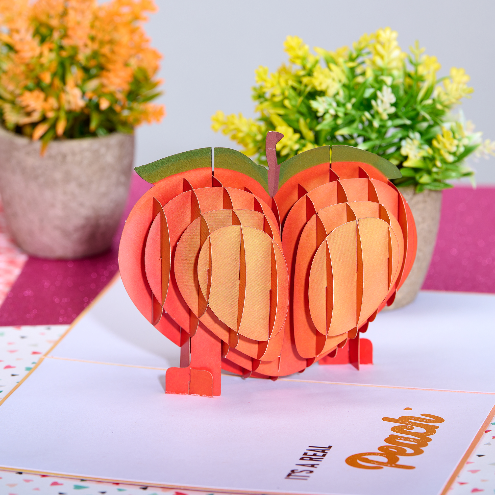 Card Foolery - Wholesale Anniversary Card - It’s Peachy Funny 3D Pop-Up Cheeky Birthday Card1