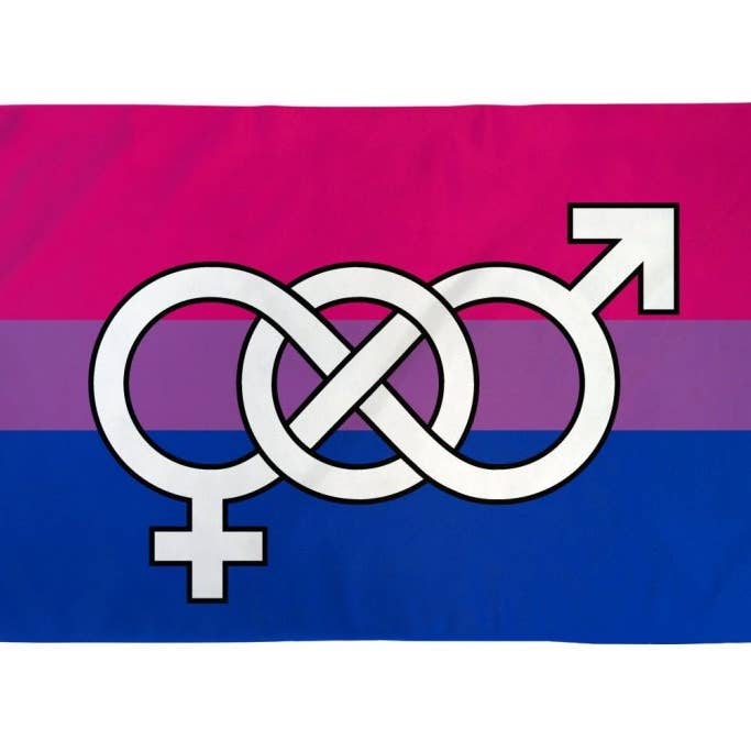 Flags Importer - Wholesale Flag - Bisexual (Symbol) Flag 2x3ft Poly