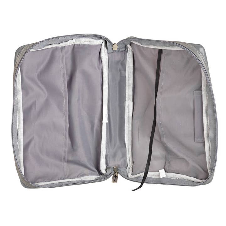 Dicksons - Vendita all'ingrosso Copertine Bibbia - Custodia in pelle grigia, motivo: Patchwork3