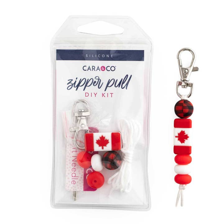 Canada eh? Zipper Pulls for wholesale by Cara & Co Silicone Craft Supply
