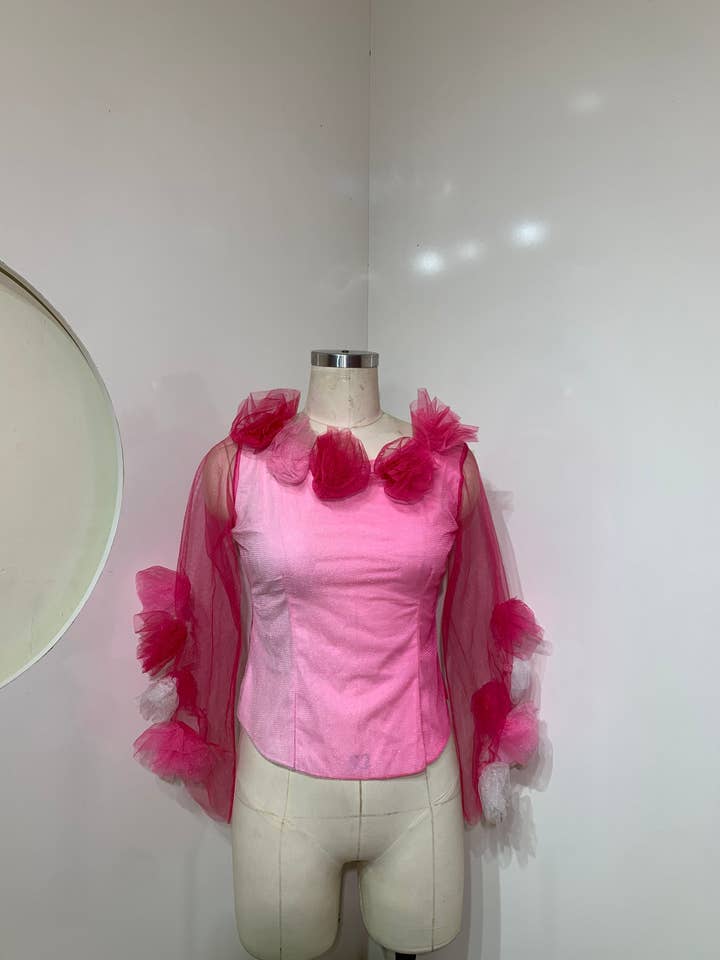 Roze Bloementop voor wholesale door Dimaz
