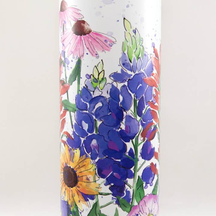 BURANO - Wholesale Insulated Mug/Tumbler - Wildflowers stainless steel tumbler 30oz 1