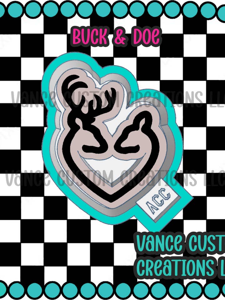 Buck and Doe Freshie Mold for wholesale by Vance Custom Creations