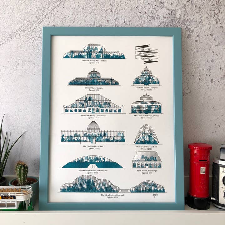 Glass Houses Risograph for wholesale by Mockup Goods Co.