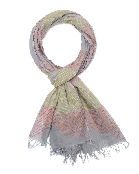 Indigo Handloom - Wholesale Scarf - Women's - Giza - Grey1