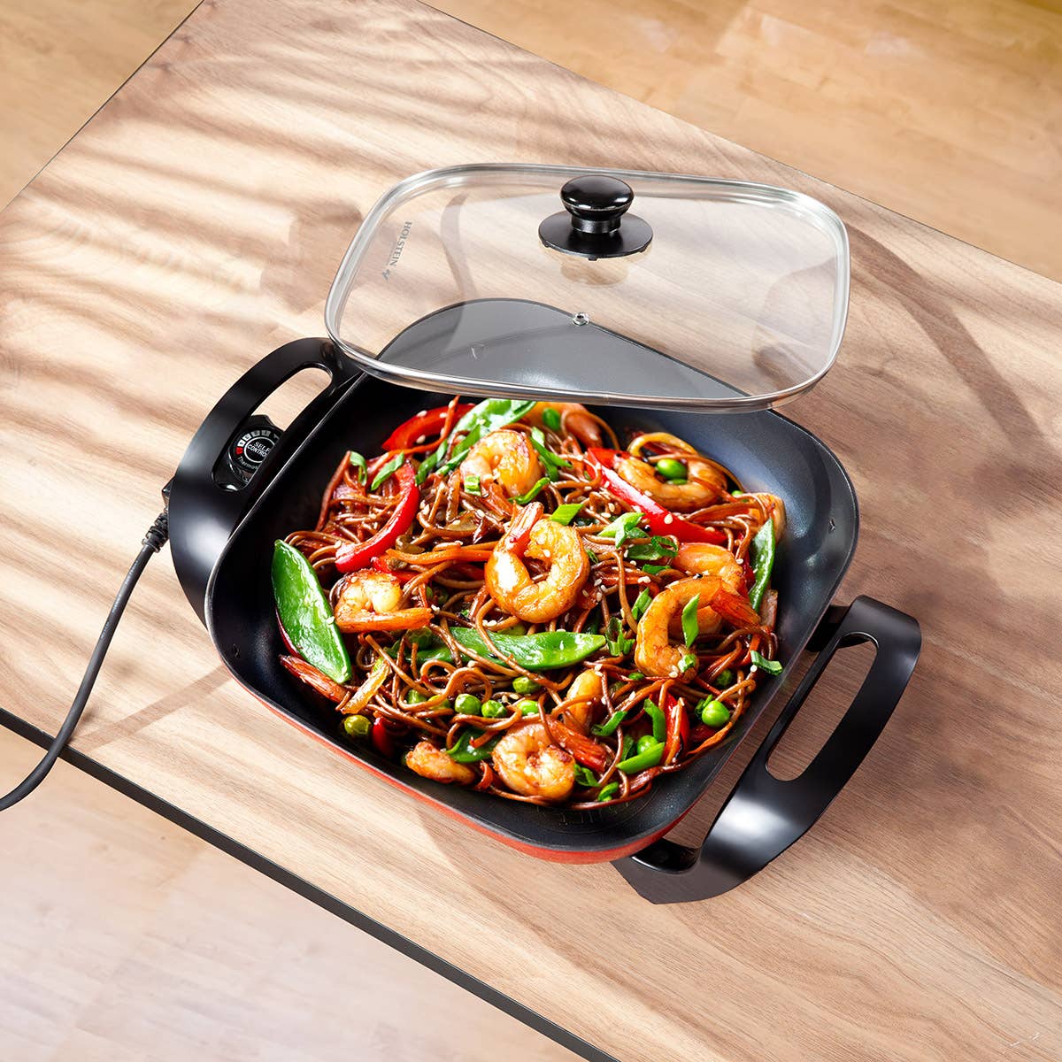 Holstein Housewares - Wholesale Kitchen Appliance - Holstein Housewares 12-inch Non-stick Electric Skillet  7
