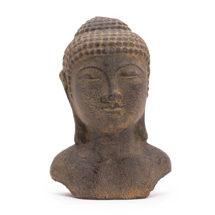 Tranquility Buddha Head - Grey for wholesale by Ancient Wisdom