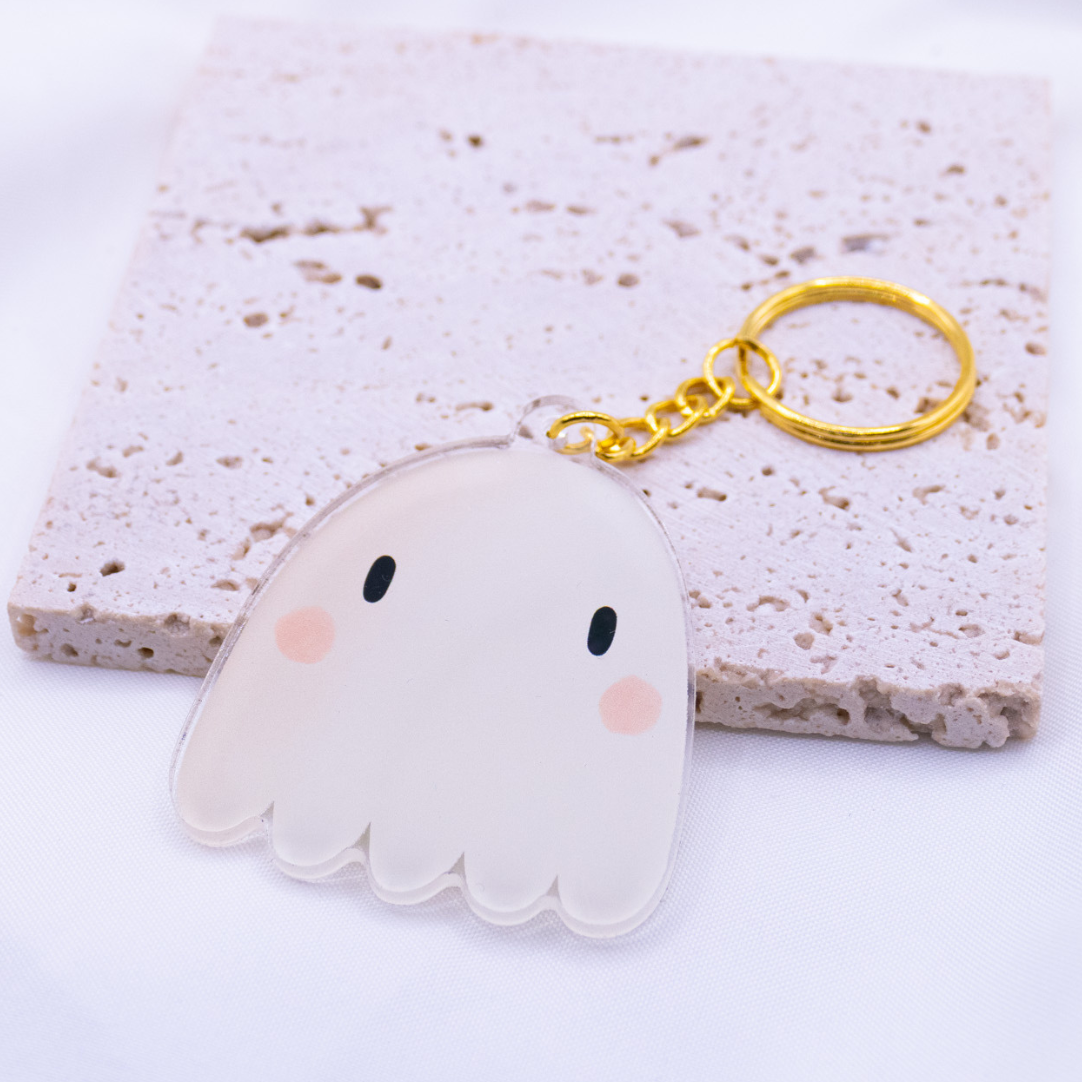 Tilda&Theo - Wholesale Keychain - Women's - Keychain Ghost Halloween Acrylic Gift Autumn3