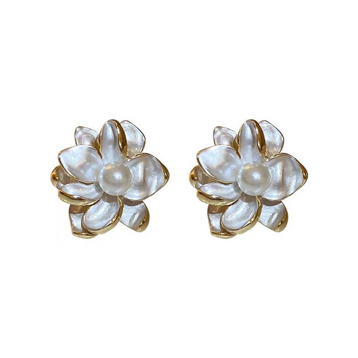 Brincos Bonitos de Par Magnólia do Sul para Mulheres por atacado de Purple Myrtle