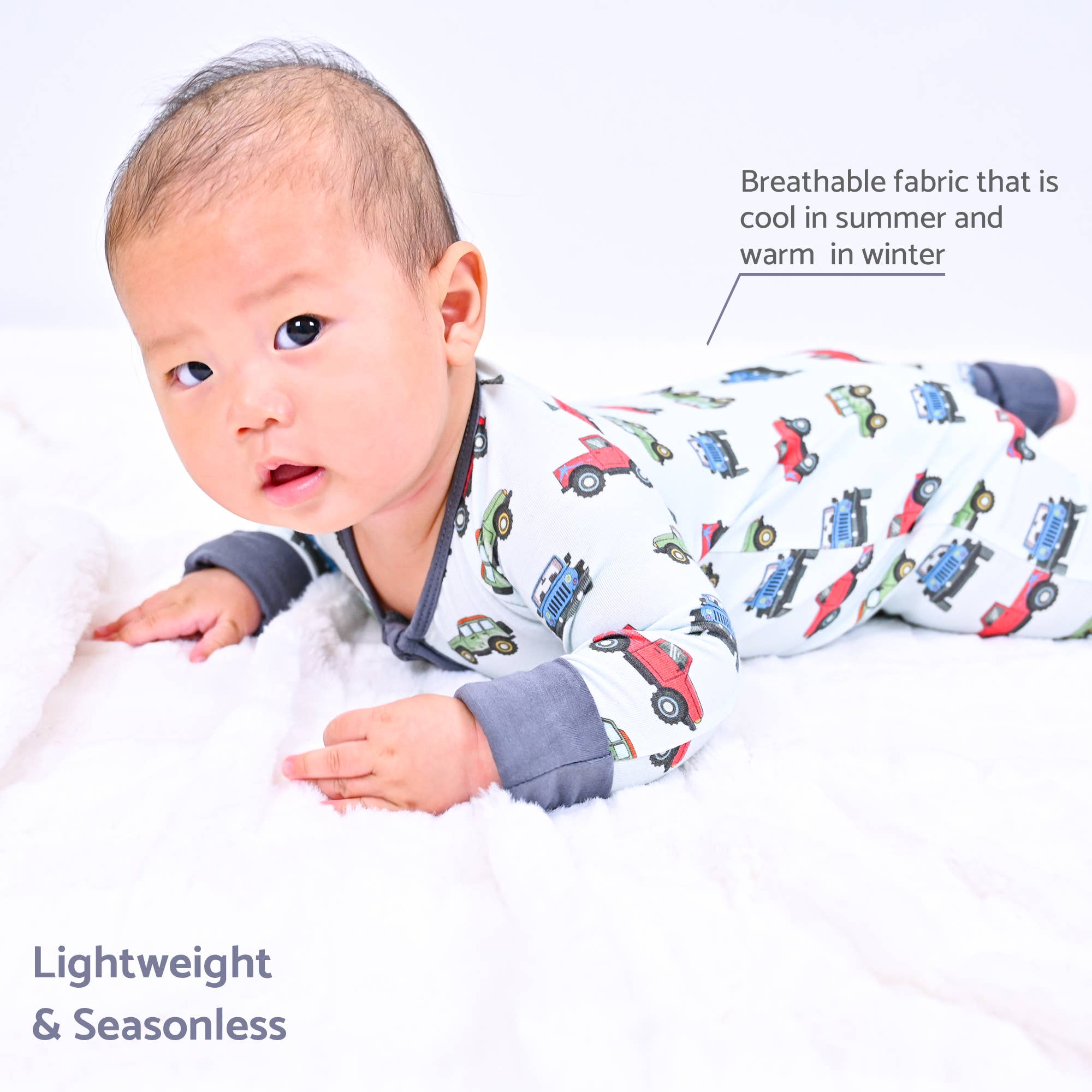 LollyBanks – wholesale Nattdräkt – Baby – Äventyret Kallar Baby Bambupyjamas2