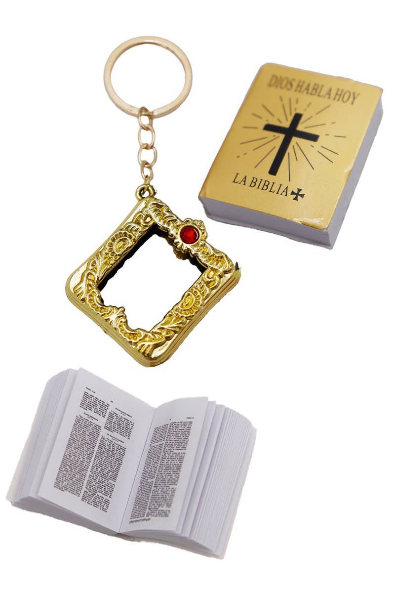 Cap Zone - Wholesale Keychain - Unisex - La Biblia En Miniatura Con Portada De Libro1