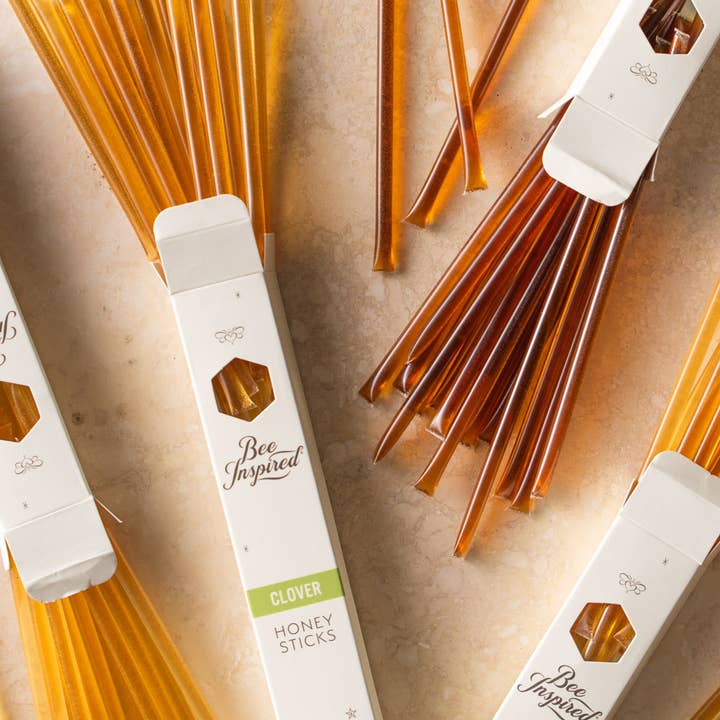 Bee Inspired - Wholesale Honey - Honey Stick Variety Box | Discounted Raw Honey Sticks