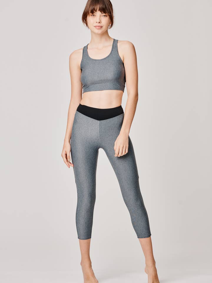 CAPRI GREY HIGH WAIST YOGA LEGGINGS, SOFT TOUCH för wholesale av Sapopa