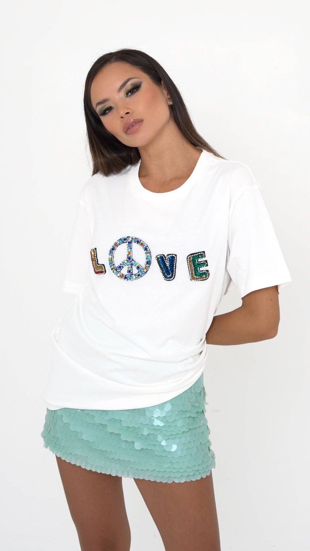 Storm Label - Wholesale Rok - Dames - Mintgroene rok met schijfjes6