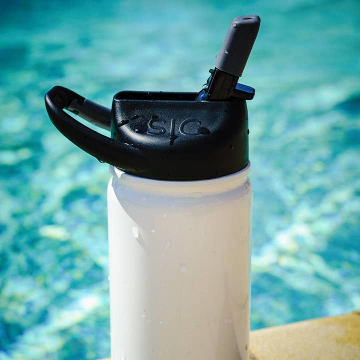 12 oz. Lil SIC Bottle | Gloss Ice White for wholesale by SIC Cups