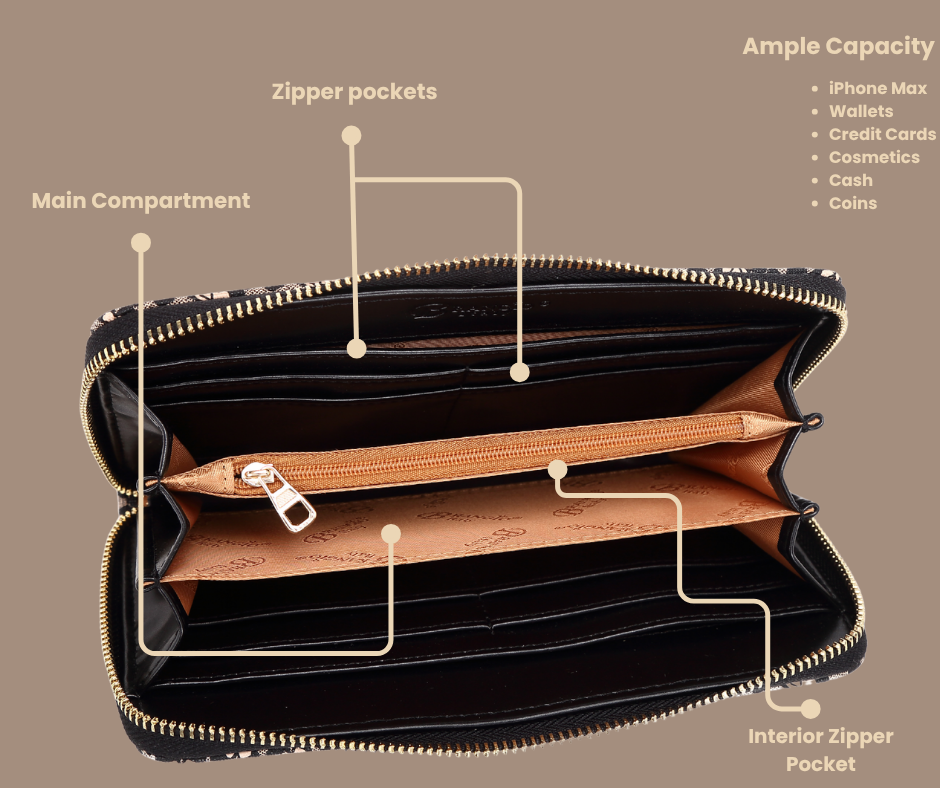 Brangio (Italy) Company Inc. - Wholesale Wallet - Women's - Brangio Italy Floral Print zippered wristlet Wallet10