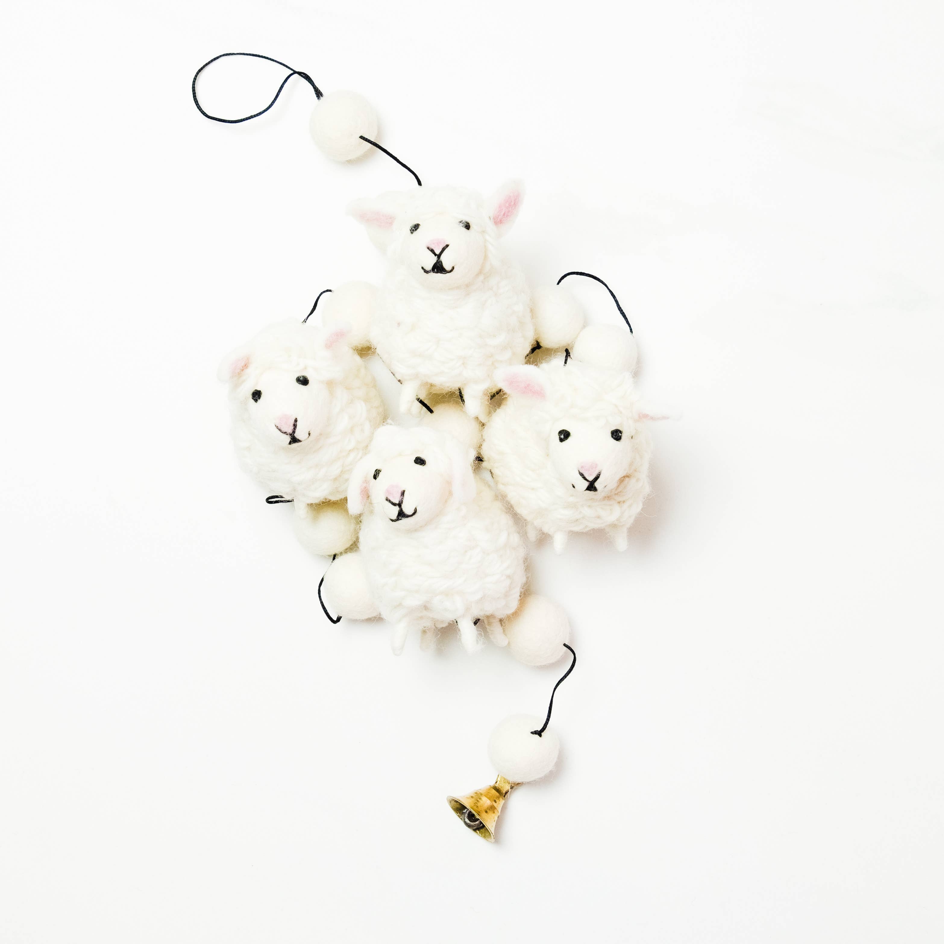 The Winding Road – Großhandel Wimpel/Girlande – Girlande - Filz Weißes Schaf2