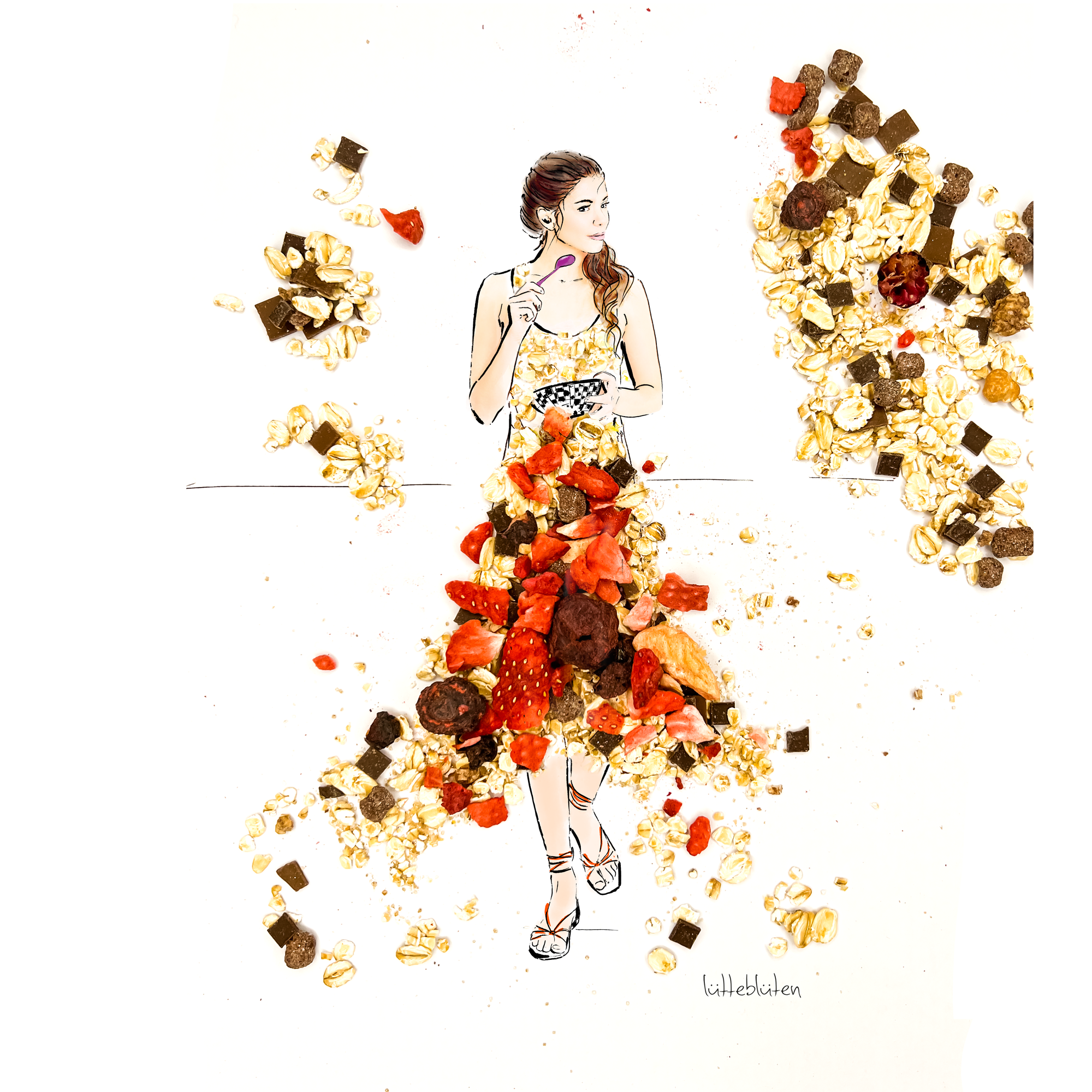 Lütteblüten - Vente Carte de vœux classique - Céréales - carte avec enveloppe1