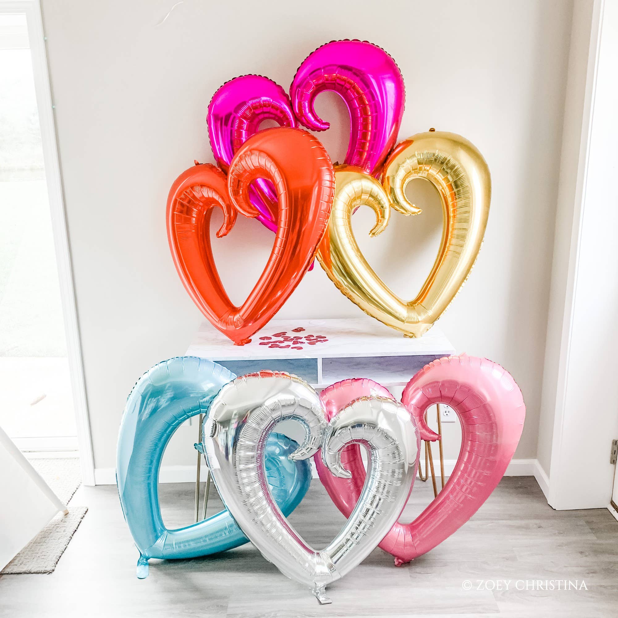 Zoey Christina - Wholesale Balloon - Jumbo Open Heart Shaped Balloon6