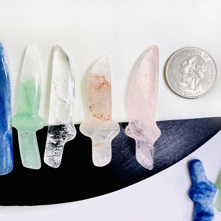 Rock Paradise - Wholesale Spiritual stone/crystal - Crystal Gemstone Knife Spiritual Stone Cabochons4