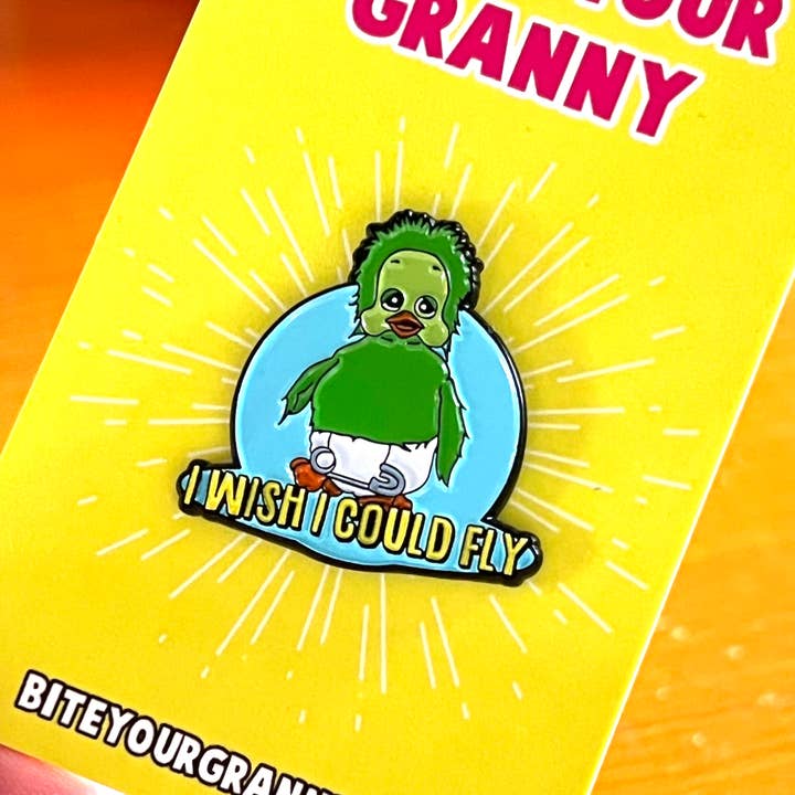Bite Your Granny - Vendita all'ingrosso Spilla da bavero - Spilla smaltata con i Wish I Could Fly di Orville1