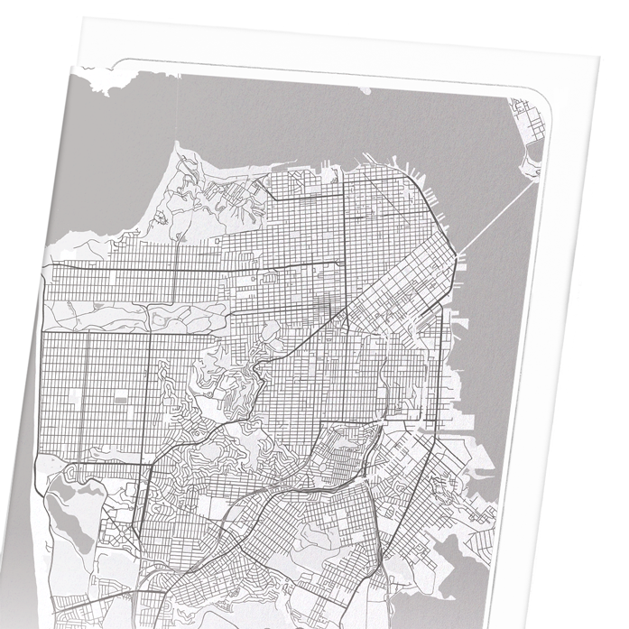 Ezen Trade – wholesale Art print – SAN FRANCISCO FULL MAP: Art Print3