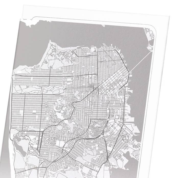 Ezen Trade – wholesale Art print – SAN FRANCISCO FULL MAP: Art Print3