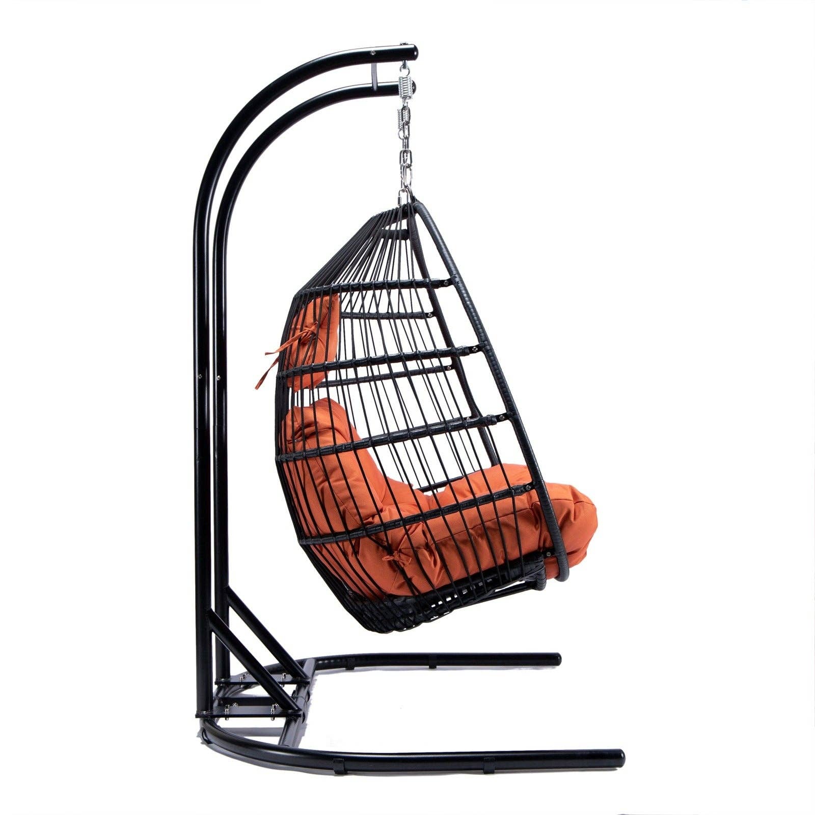 LeisureMod - Wholesale Egg Chair - Wicker 2 Person Double Folding Hanging Egg Swing Chair105