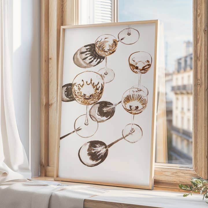 Champagne nr. 1 Gicléetryk for engroshandel hos HadsComerArt