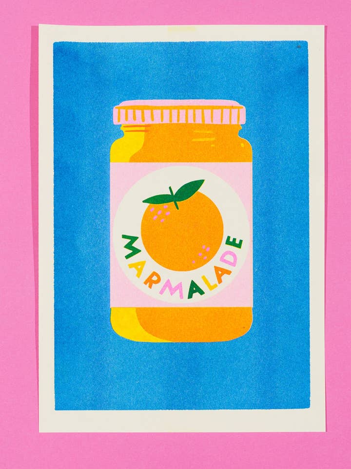 Marmeladeprint for engroshandel hos naomi wilkinson illustration