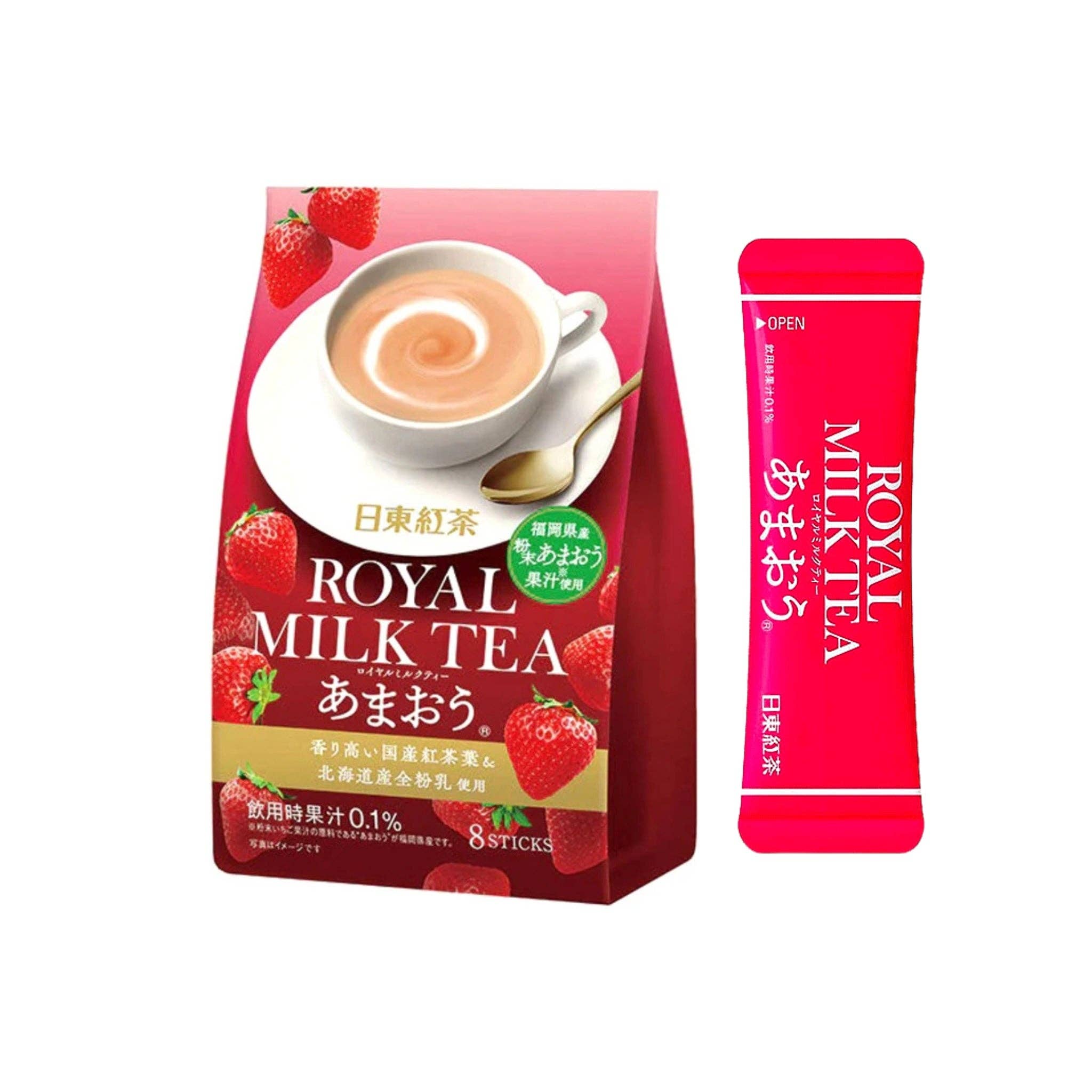 utoppa GmbH - Vente Thés santé/détox - Nitto Royal Tea Fraise 8 Bâtonnets 96 g1