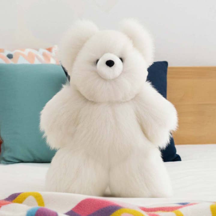 21" Large Alpaca Stuffed Animal - Bear for wholesale by Shupaca Alpaca