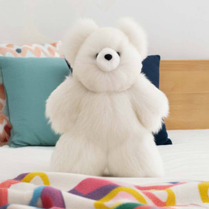 21" Large Alpaca Stuffed Animal - Bear for wholesale by Shupaca Alpaca