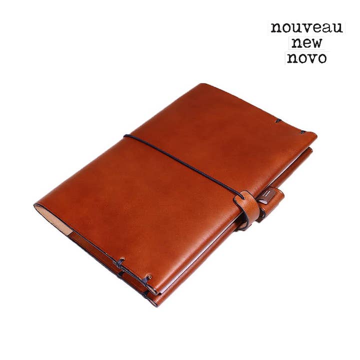 Selfish Notebook- camel & dark blue for wholesale by Être - Bracelets & Accessories