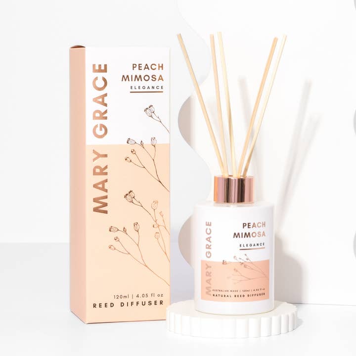 Peach Mimosa Diffuser for wholesale by Mary Grace