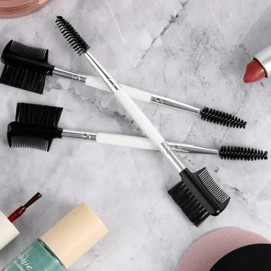 Majestic Wholesale - Wholesale Eyebrow Pencil/Filler - DOUBLE ENDED FOLDING EYEBROW BRUSH ASSTD COLORS 36PC JAR2