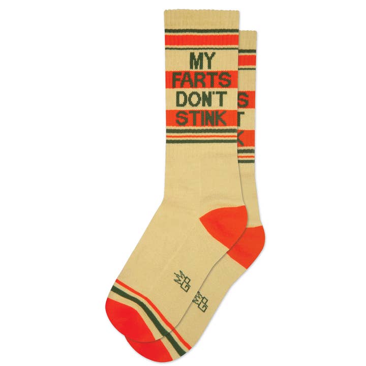 My Farts Don't Stink Gym Crew Socks for wholesale by Gumball Poodle