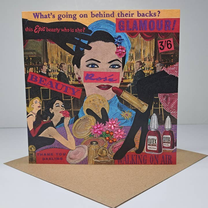 Elizabeth Bessant - Wholesale Everyday Greeting Card - Rose greetings card