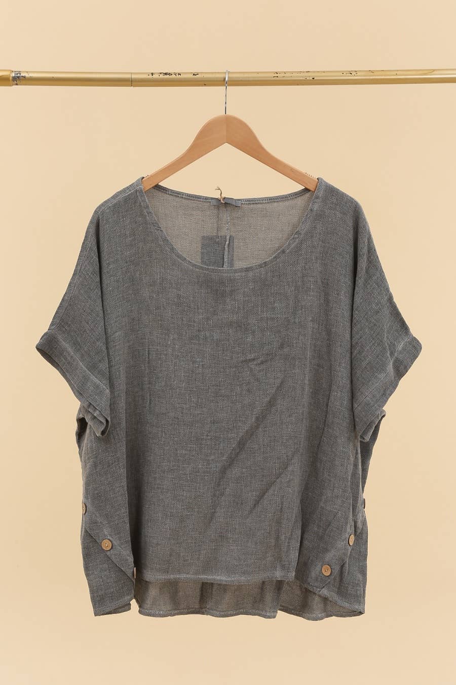 LÉA & LUC - Wholesale Tunic - Women's - Blouse in 50% linen and 50% cotton REF. 464918