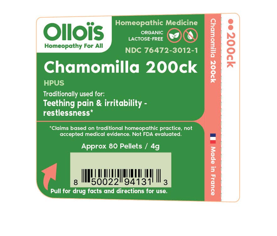 Ollois - Wholesale Oral Supplement/Vitamin - Olloïs Chamomilla 200CK Vegan Organic kosher, 80 Pellets1