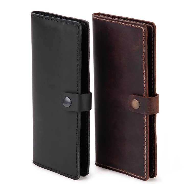 GERZONE - Wholesale Phone Wallet - Unisex - GERZONE HANDMADE PHONE WALLET BLACK GCH-016