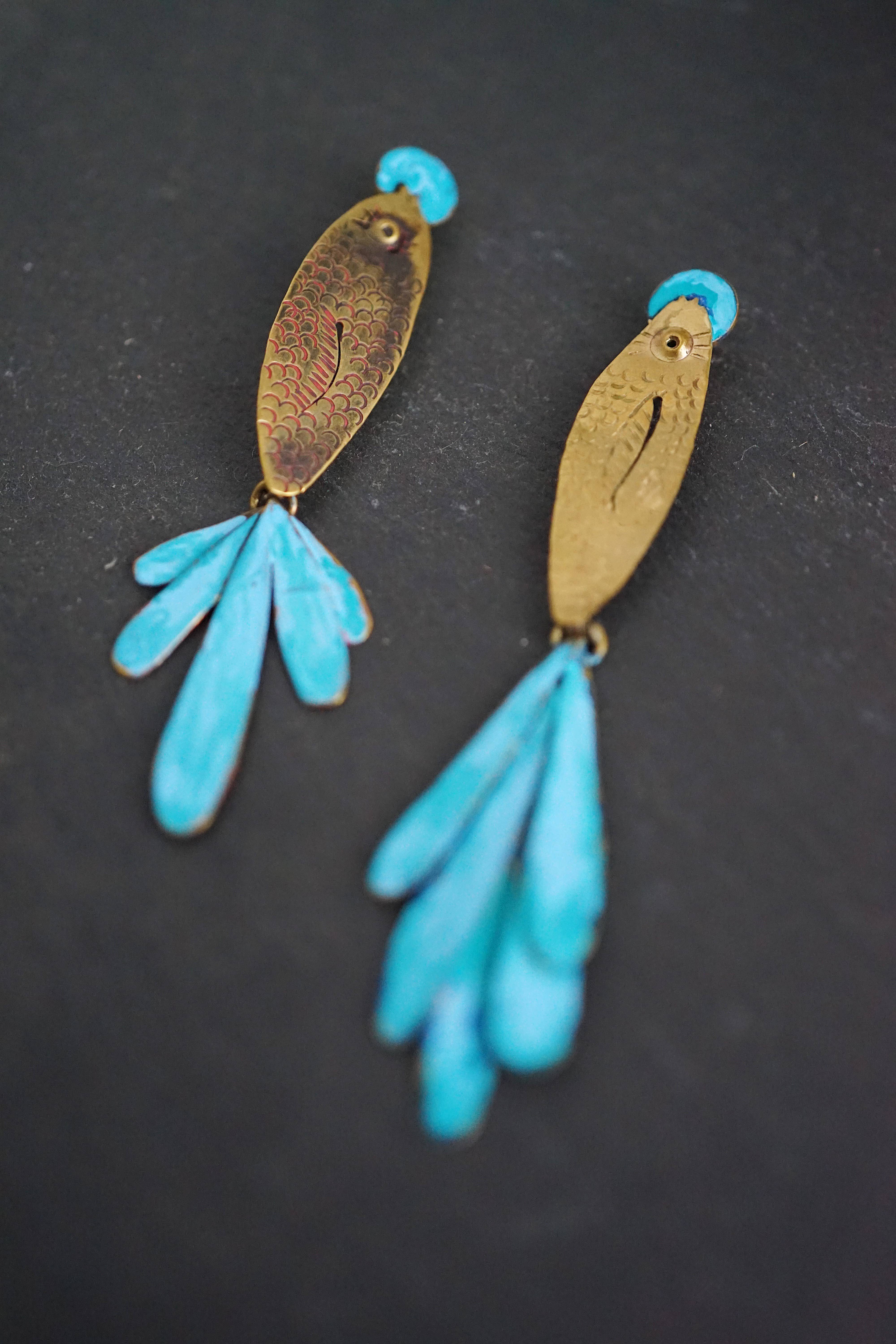 Maria rosua - Wholesale Dangle Earrings - Fish of the Paraná7
