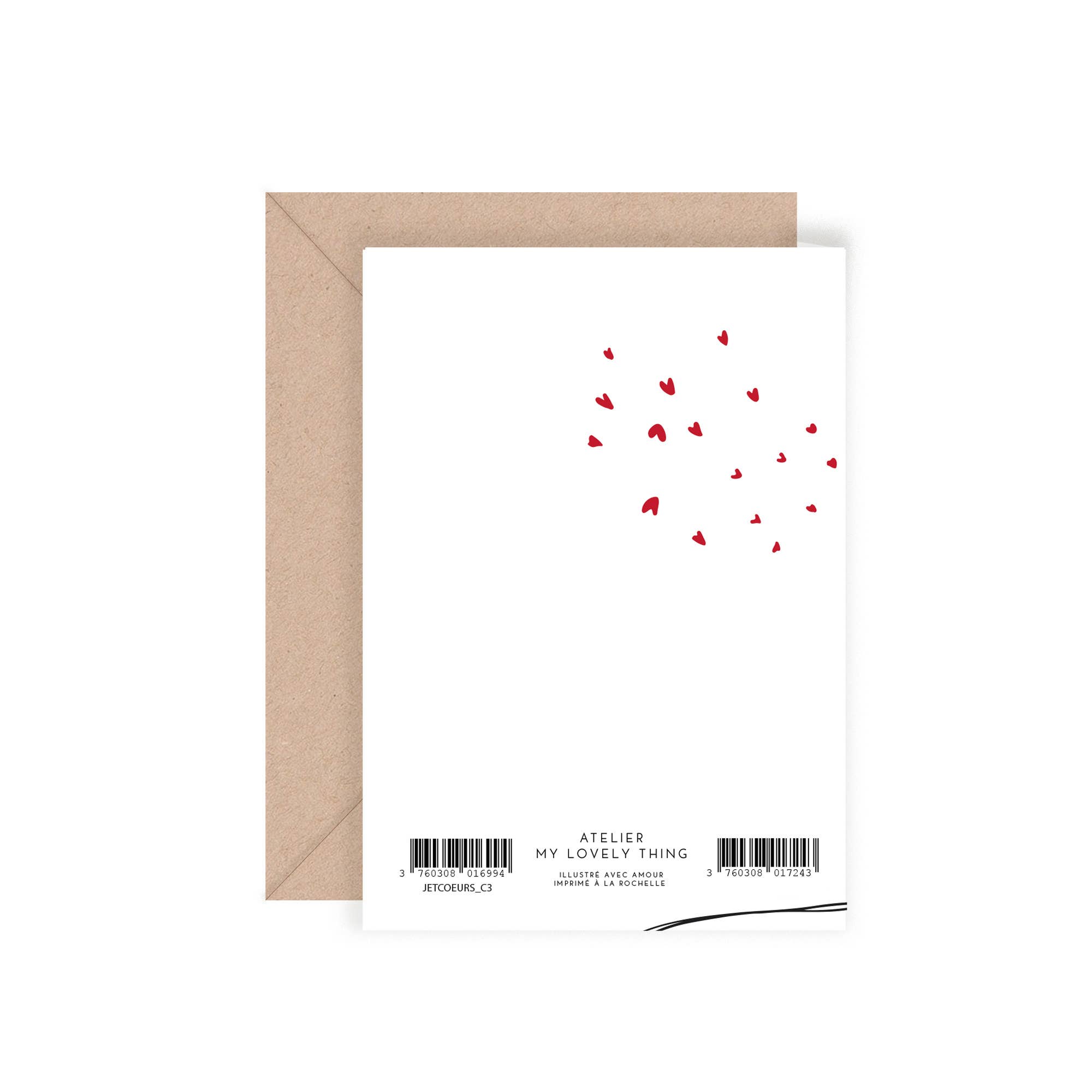 MY LOVELY THING – Großhandel Liebeskarte – Doppelte Karte "Herzexplosion"1