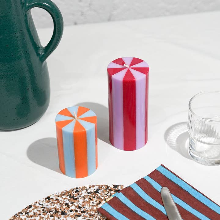 YOD&CO - Wholesale Pillar Candle - Stripe Pillar Candle S (STOCK)2